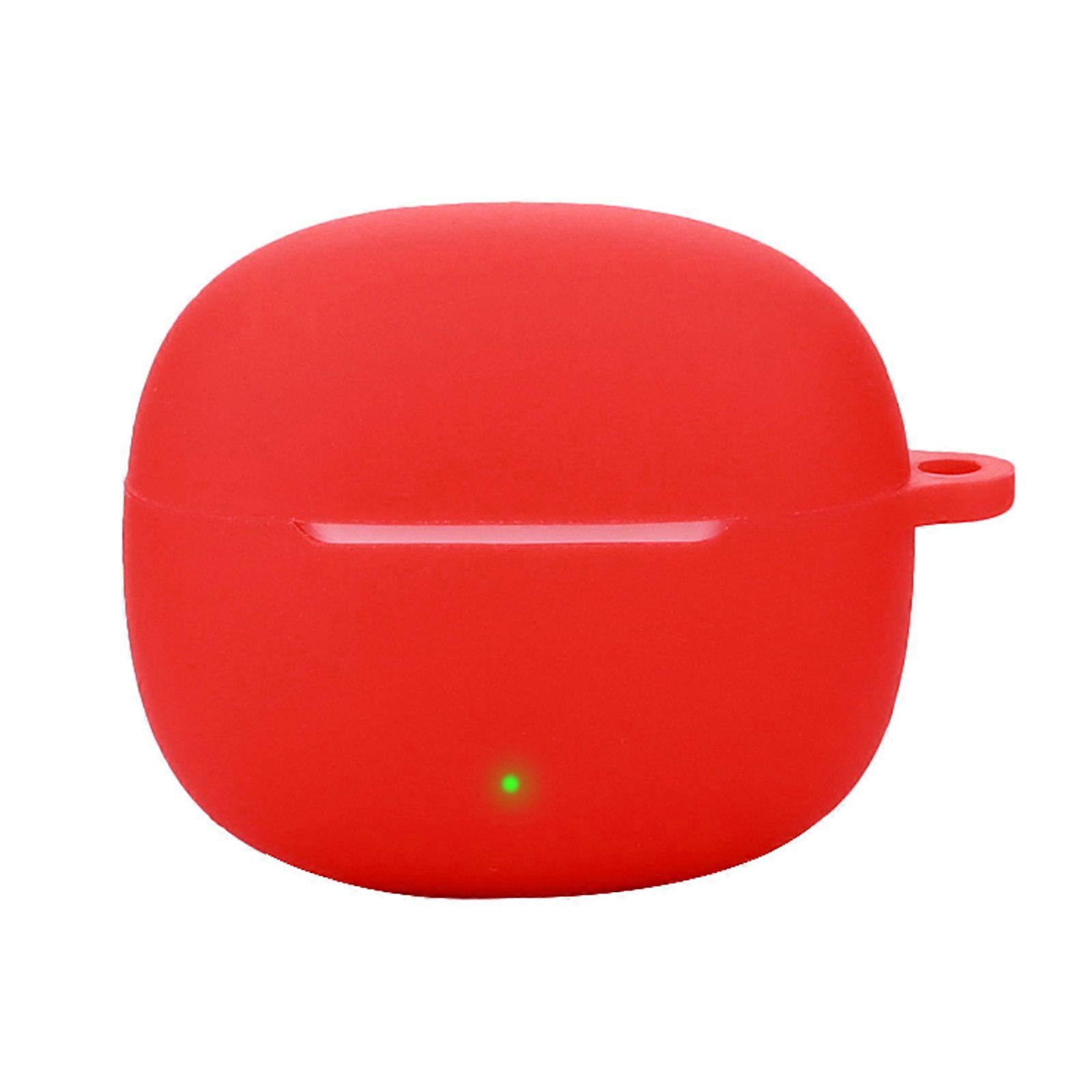 Soft Silicone Protective Case Cover for E10 Wireless Earphones Shock Resistant Portable Cover  Red