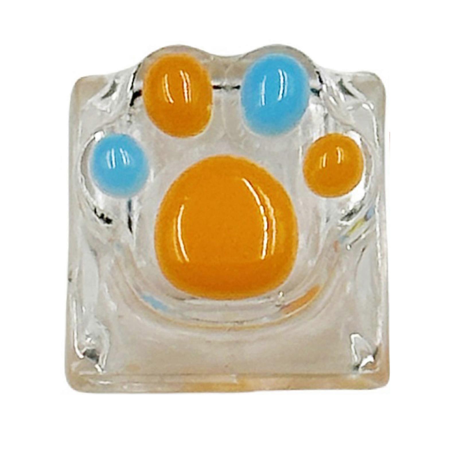 Colorful Claw Keycap Resin Personality Backlights Keycap Lovely Gift for Mechanical Keyboards Translucently 1PC