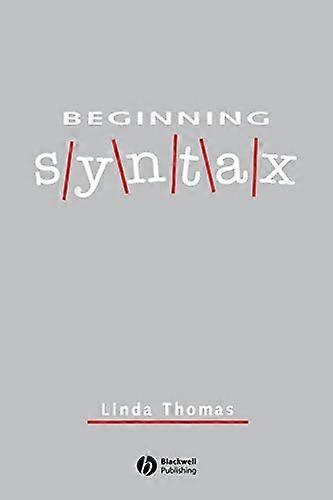 Beginning Syntax