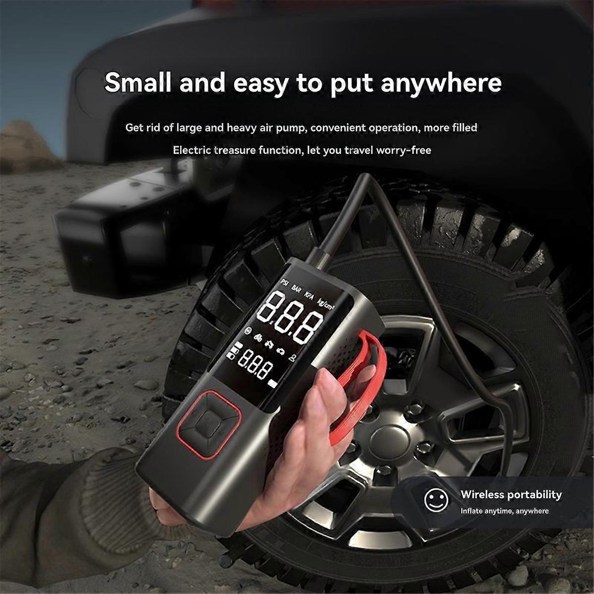 Portable Electric Air Pump Tire Air Pump for Car Bike Moto Multipurpose Wireless 150 PSI Air Pump with Lighting