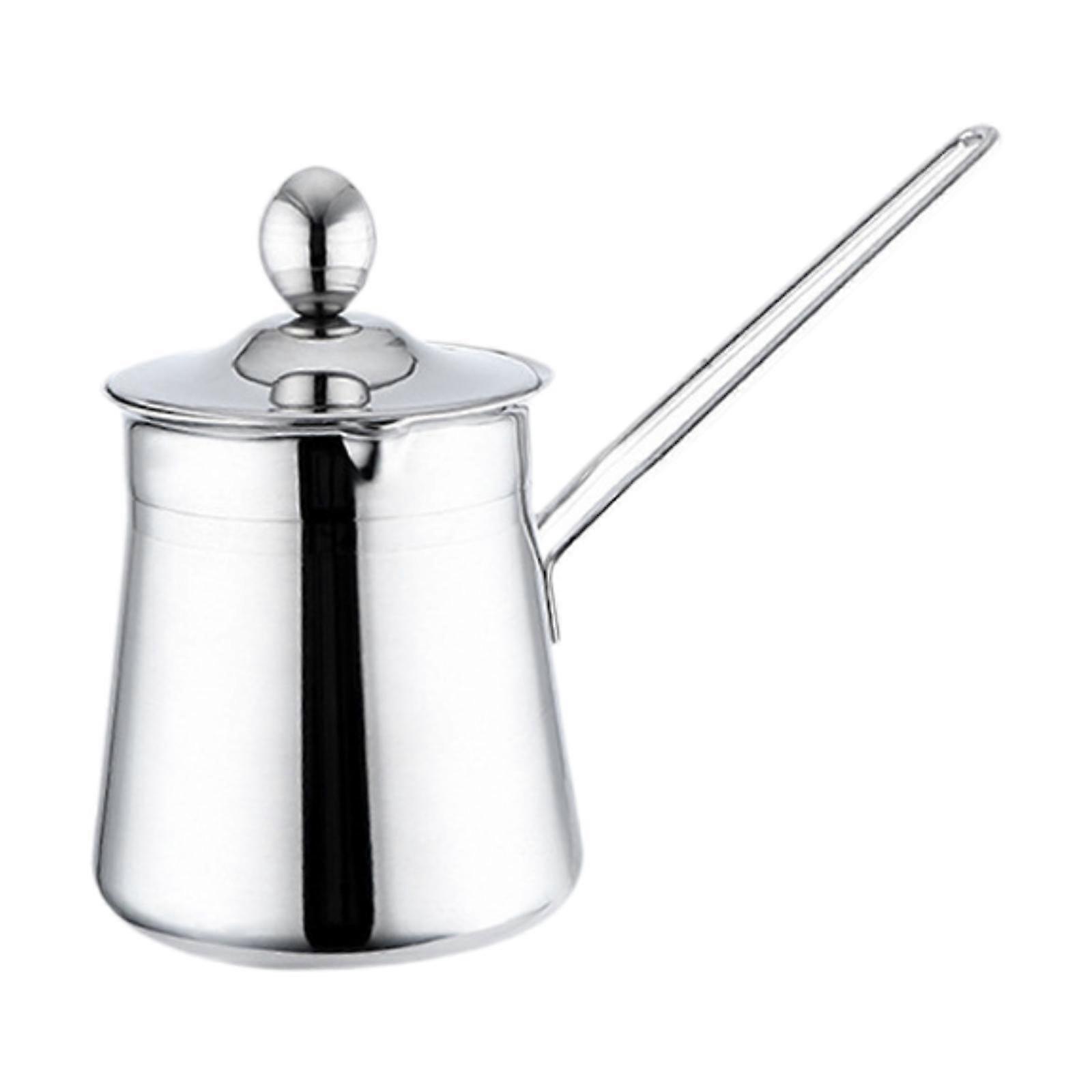 Turkish Coffee Pot with Spout with Lid and Handle,Easy to Clean,Multipurpose