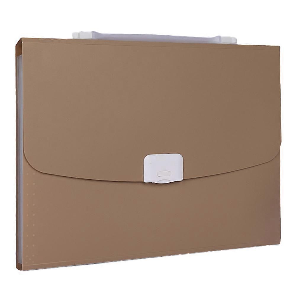 Portable Document Organizer, Accordion File Organizer with Pocket Dividers, Expanding File Folder for A4 Paper Compatible, Elastic Buckle Closure for