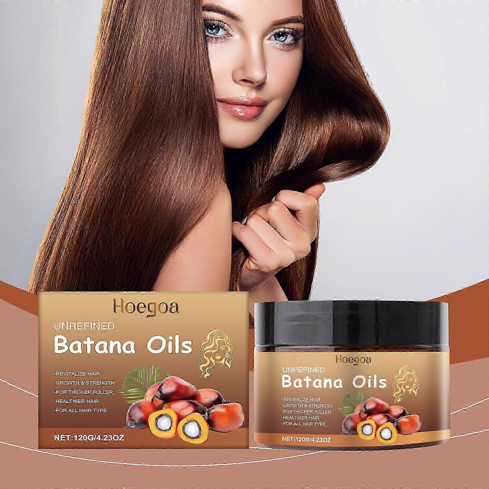 Raw Batana Oil for Hair Growth, Natural Organic Batana Oil for Dry, Damaged Hair, Eliminates Split Ends, Improves Thickness and Increases Shine
