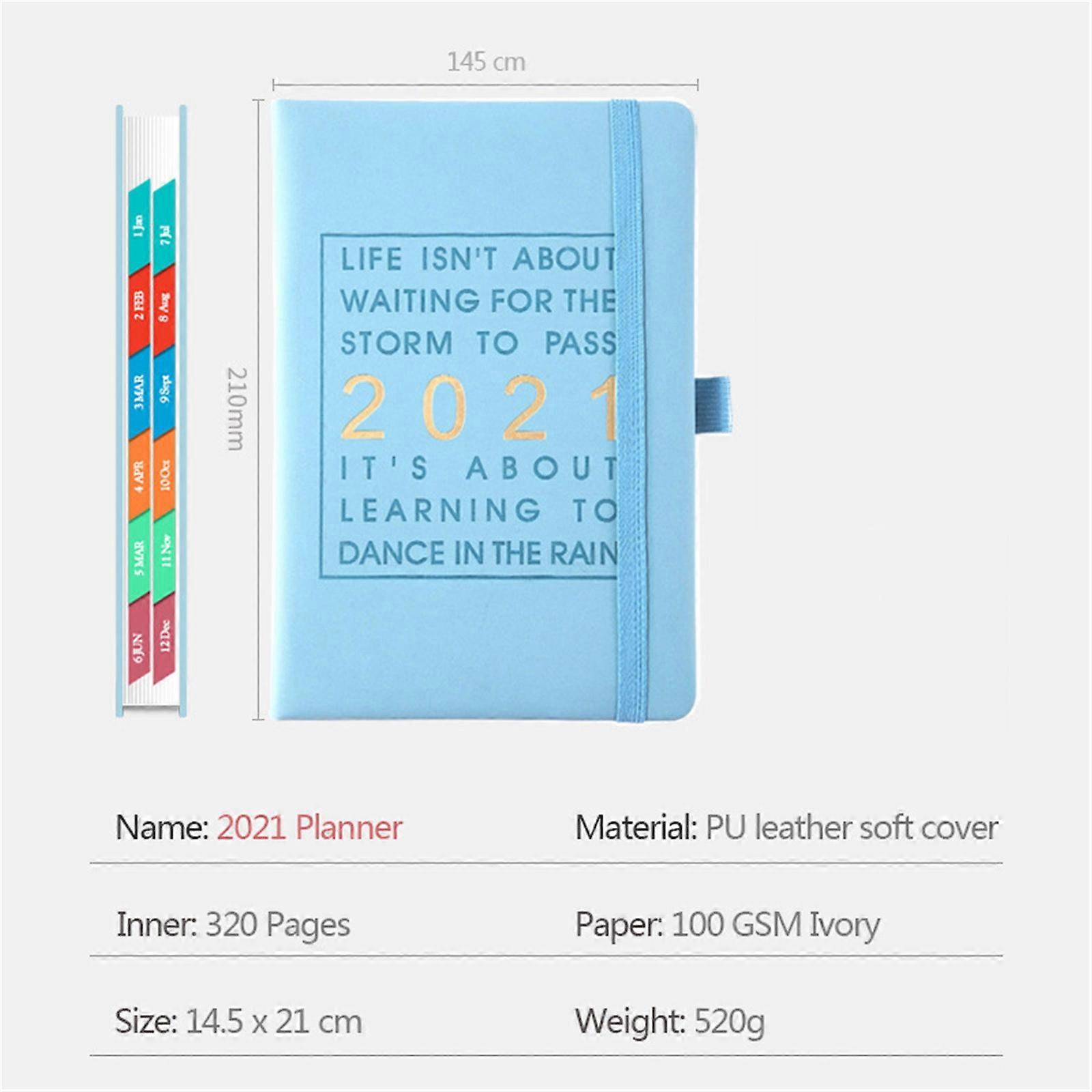 A Week To View Notepad Diary Hardback Cover Fashion Design Planner Durable