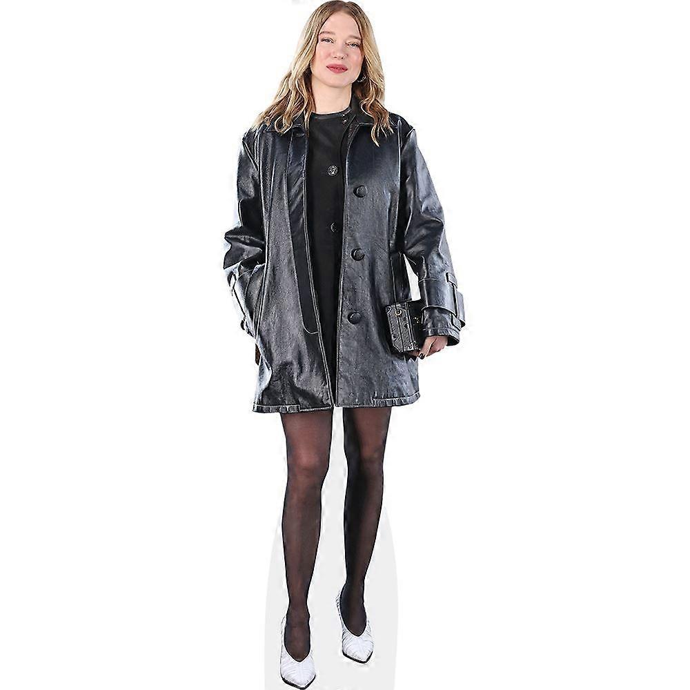 Léa Seydoux (Leather Coat) Cardboard Cutout (lifesize OR mini size). Standee. Stand Up.