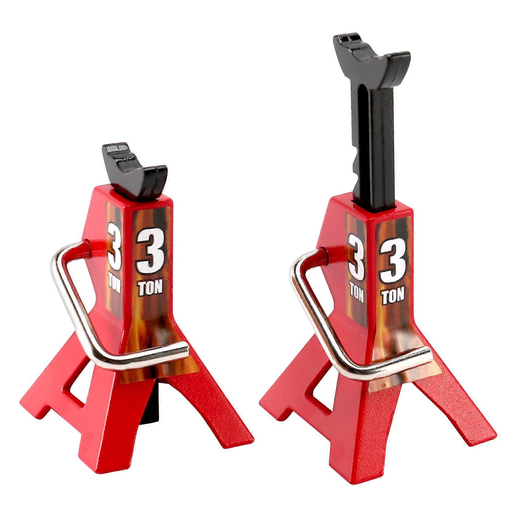 2PCS Metal 3 Ton Simulated Jack Red(Toy Model)