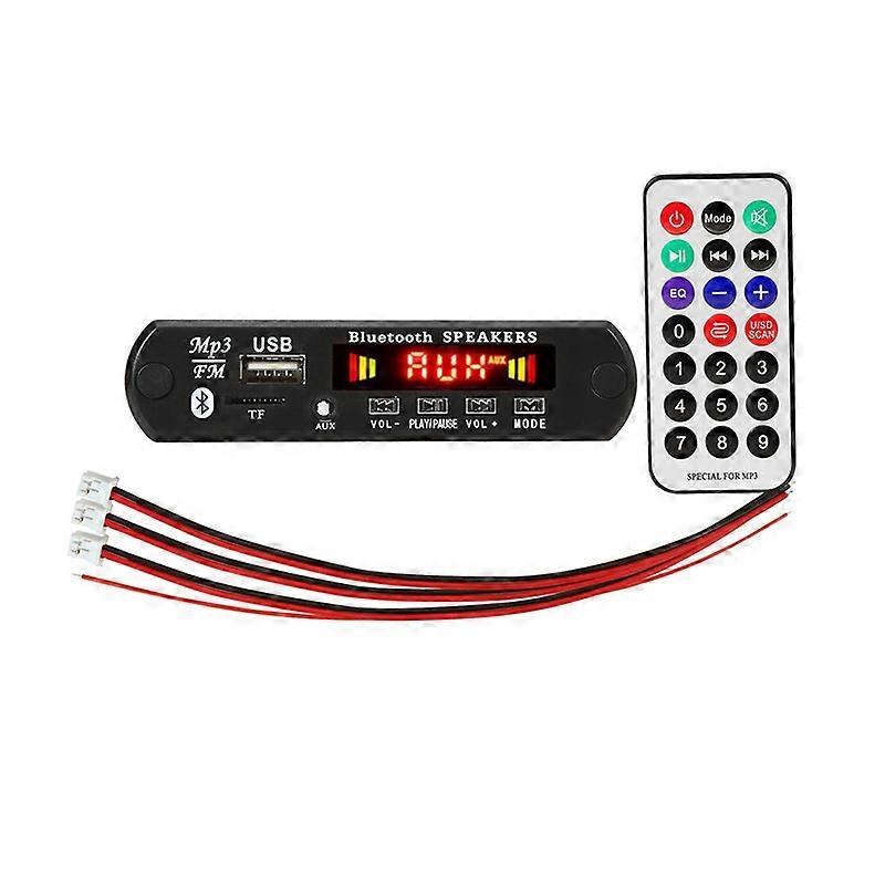 DC 5V 2X3W 6W Amplifier Decoder Board Bluetooth V5.0 Car MP3 Player USB Recording Module FM AUX Radi