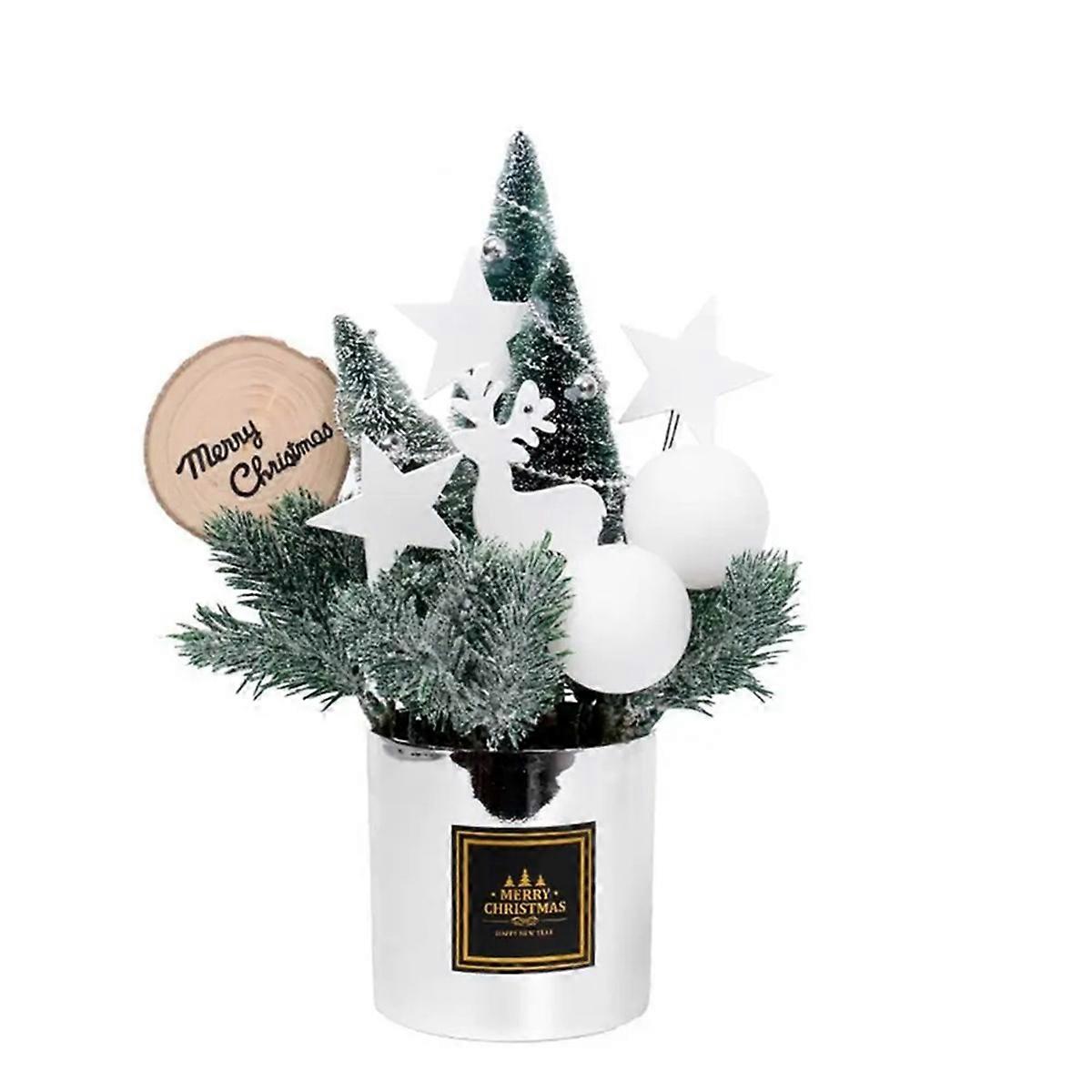 Artificial Pot Christmas Tree Desktop Miniature Christmas Trees