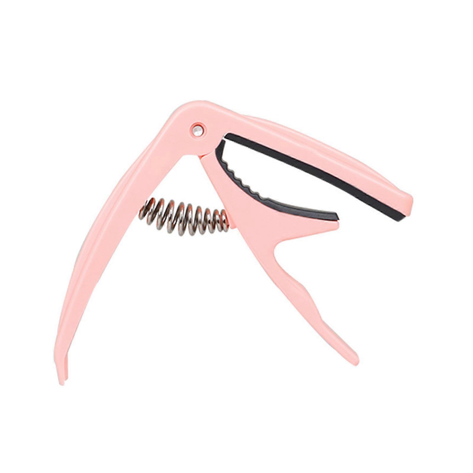 Gitarr Capo för akustisk klassisk elgitarr Plast Capo Clamp Gitarr Tillbehör Capotraste Guitarra Rosa