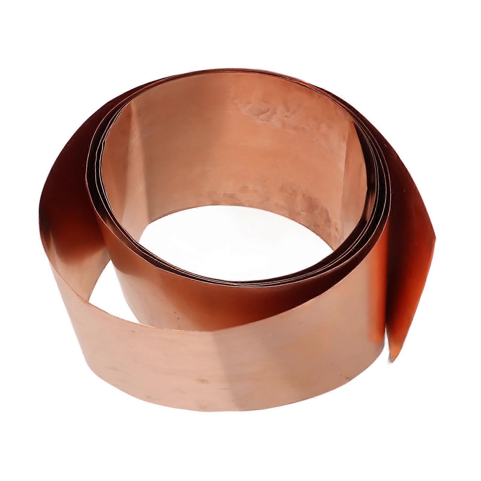 Copper Flashing Roll 0.5mm x 200mm x 3m 99.95% Pure Copper Foil Roof Flashing Roll