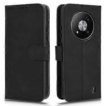 Compatible For ZTE Blade A73 5G Skin Touch Feeling Wallet Case PU Leather Phone Cover Folding Stand