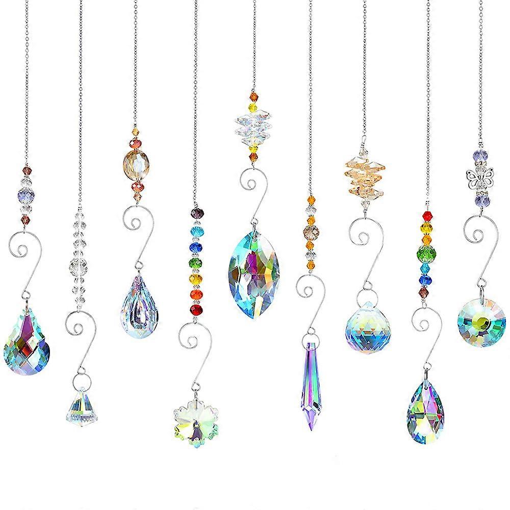 Ensemble de suspension en cristal de 9 pièces - neuf pièces par ensemble