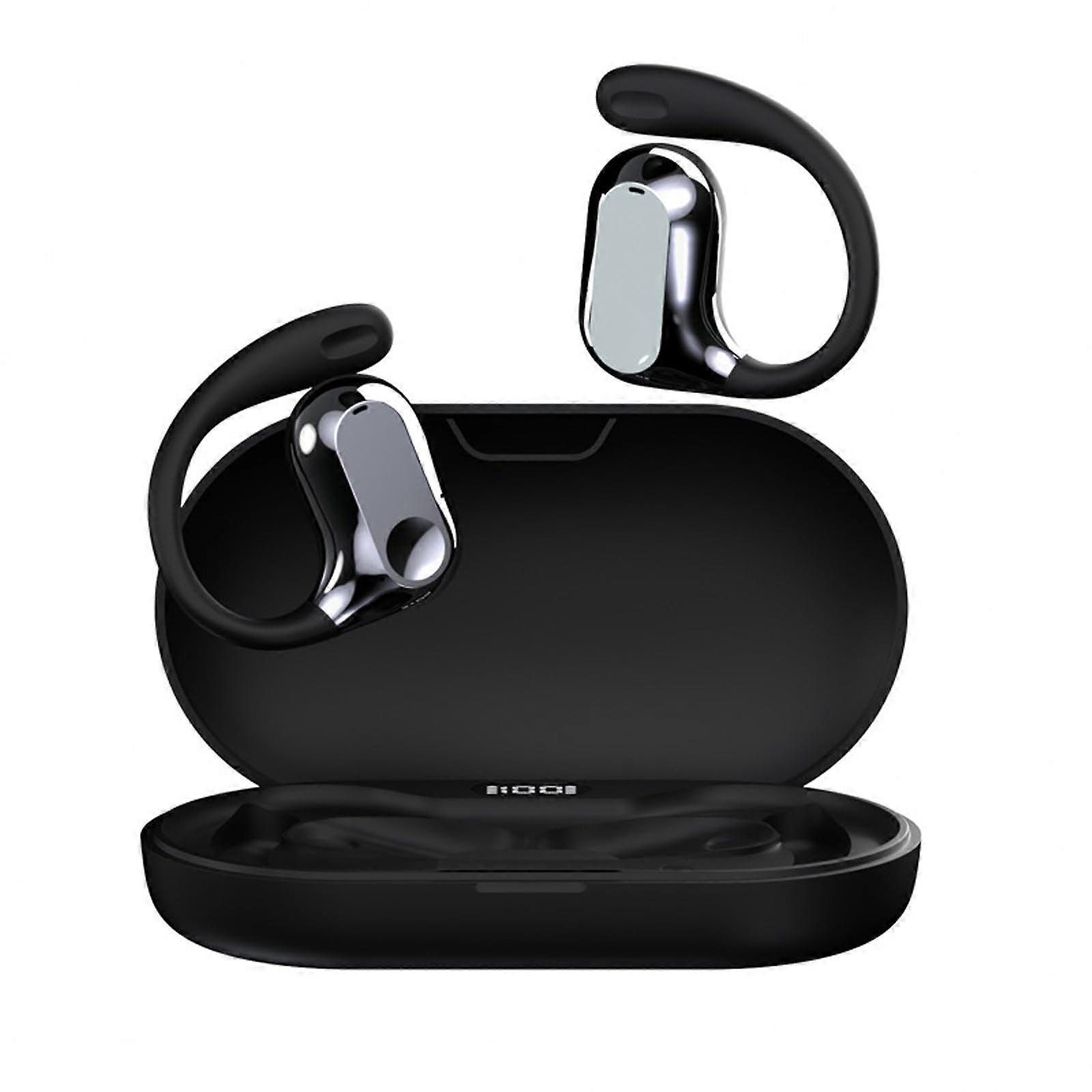 Out of Ear Open Ear Headphones Wireless Ear Hanging Bluetooth Headset, Air Bone Conduction