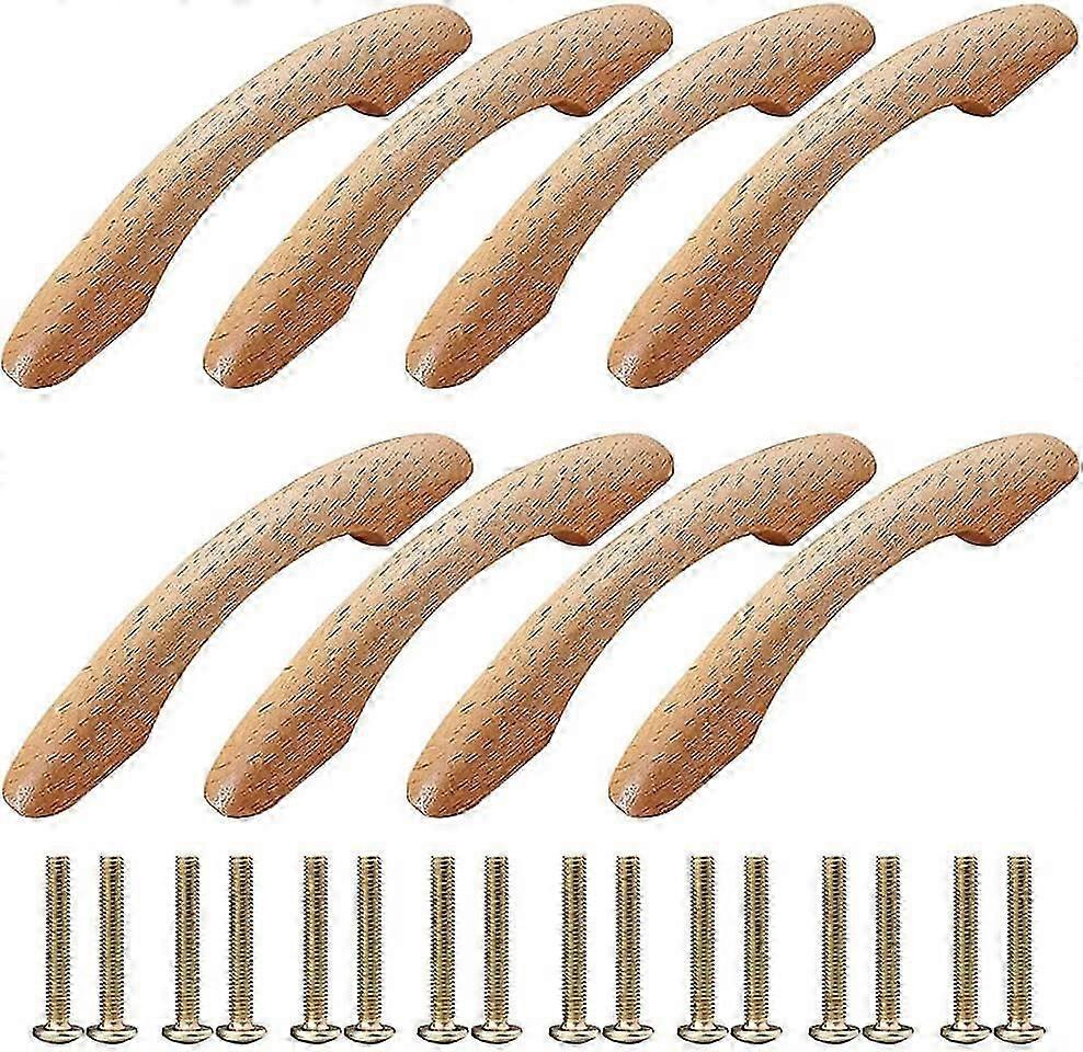 خزانة خشبية تسحب 8 قطع مقابض أثاث مقبض خزانة مقبض الباب مقبض على شكل قوس مقبض أثاث المطبخ مقبض درج يسحب مع 16 مسامير للباب