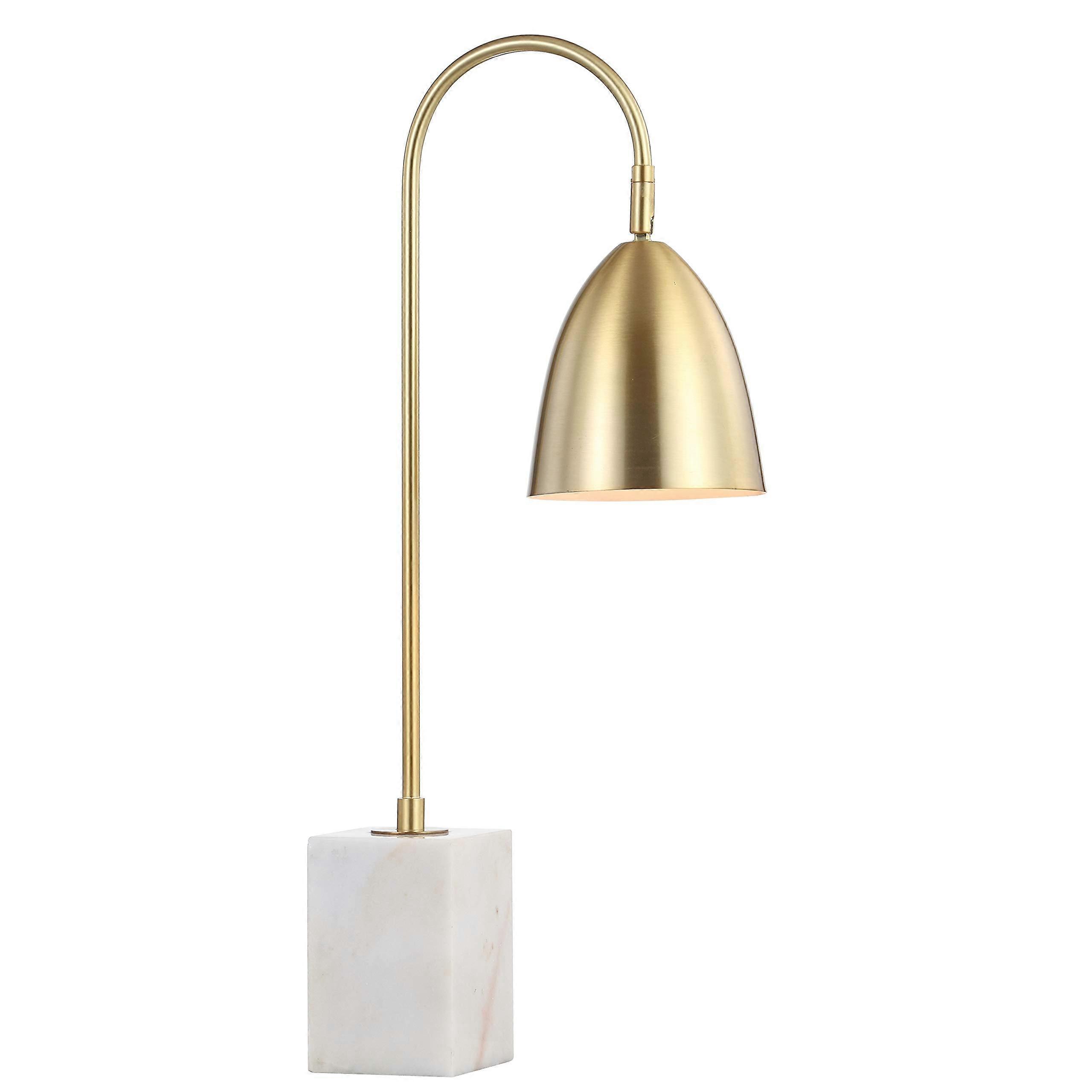 JYL1092A Mother 26 'Gold Bate Metal Marble Based Led Table Lamp Classic Glam