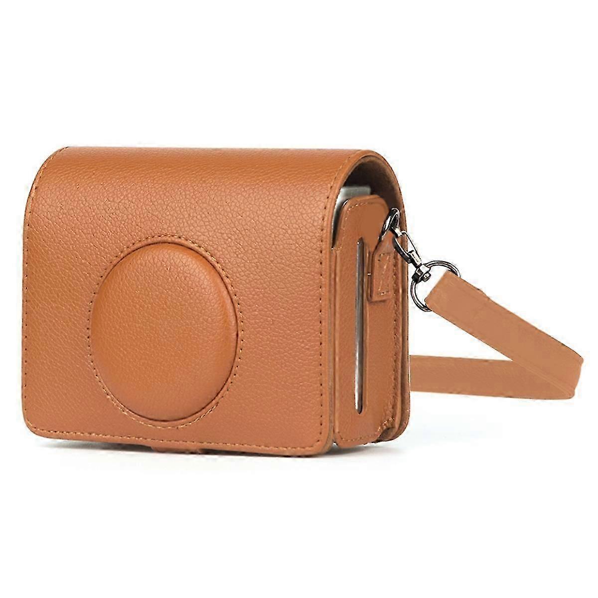 Retro Storage Bag for Mini Camera Protective Shell Camera Accessories Brown
