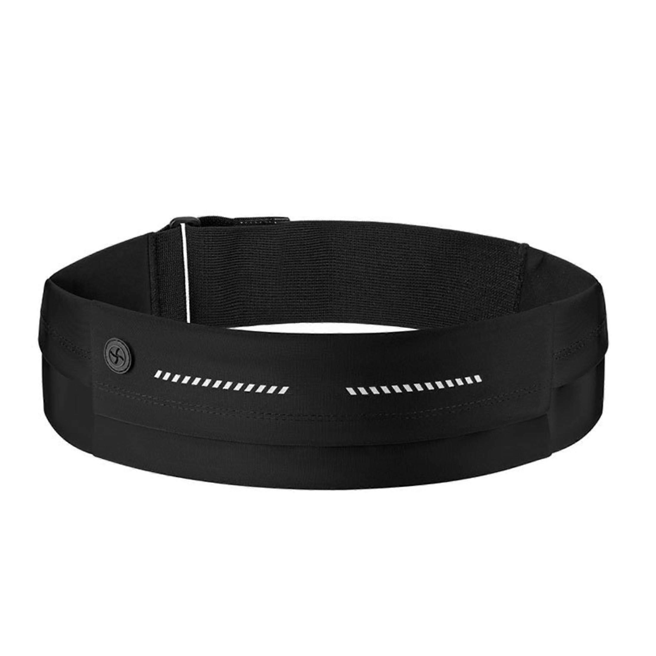 Multi-Faceted Jogging Waist Belt for Women, Black, Adjustable Size, Ideal for Exercise and Sports Activities