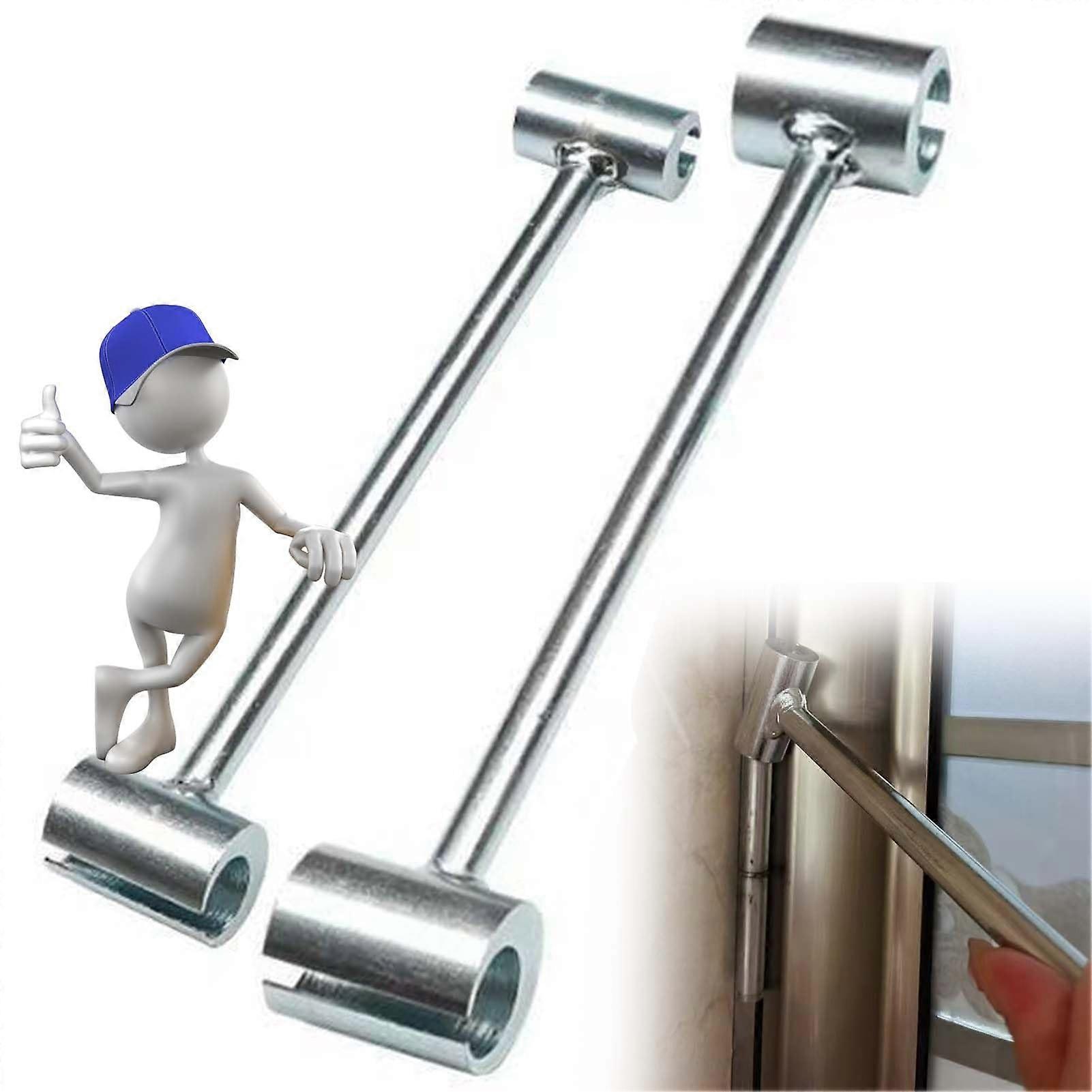 Hinge Gap Adjusting Wrench for Standard Dual Head Door Hinges, Heavy-Duty Steel Construction, Precise Alignment Tool