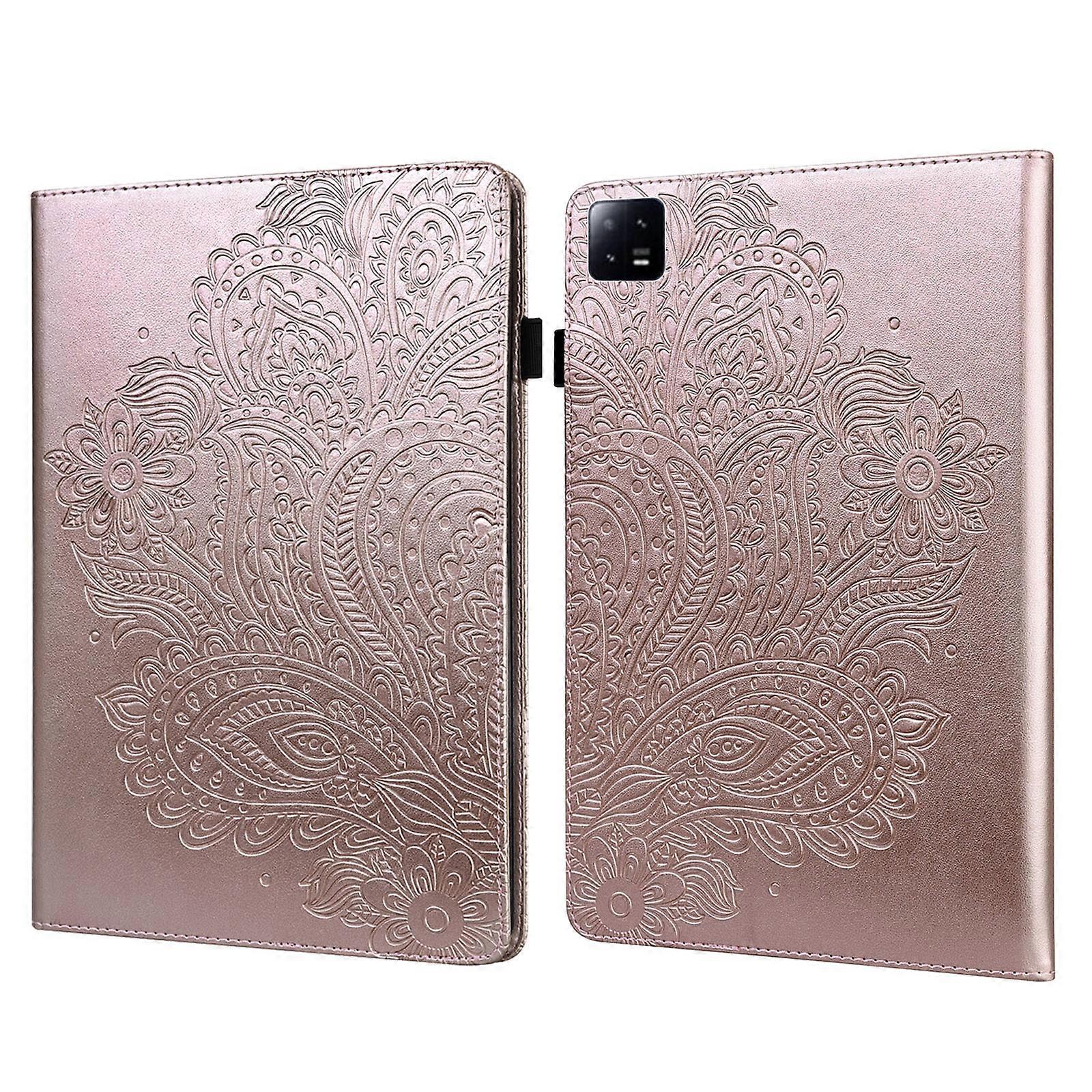 For Xiaomi Pad 6 / Pad 6 Pro Peacock Embossed Pattern Leather Tablet Case