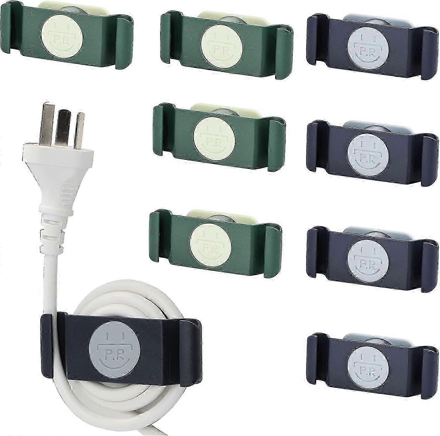 Power Cord Organizer 8 Pieces Swivel 360 For Kitchen Appliance Power Cord Cord Winder Green+blue
