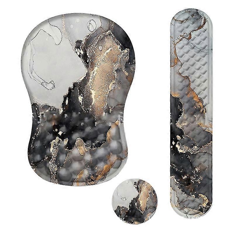 16Set of 3 Pain Relief Wrist Rest Mouse Pad Mousepad for Mouse, Keyboard, Cup