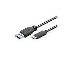Microconnect USB3.1CA05, 0.5 m, USB C, USB A, USB 3.2 Gen 1 (3.1 Gen 1), Stecker/Stecker, Schwarz