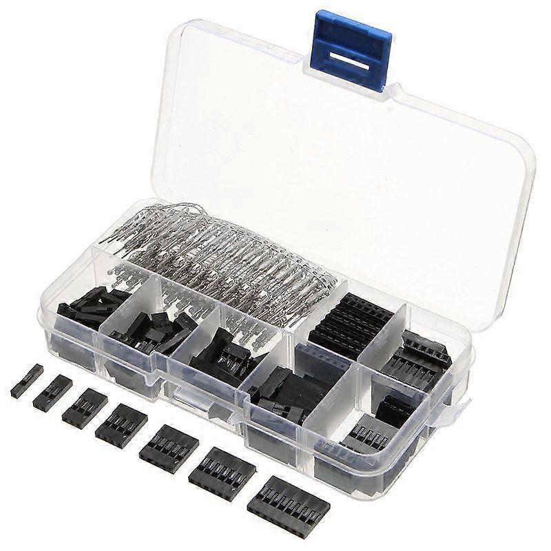 310pcs 2.54mm Male+Female Wire Jumper And Header Connector Housing Kit