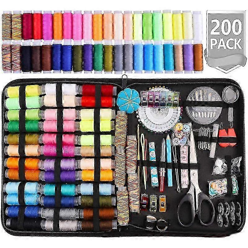 Husholdningssysæt med 200 dele Sysæt til rejser