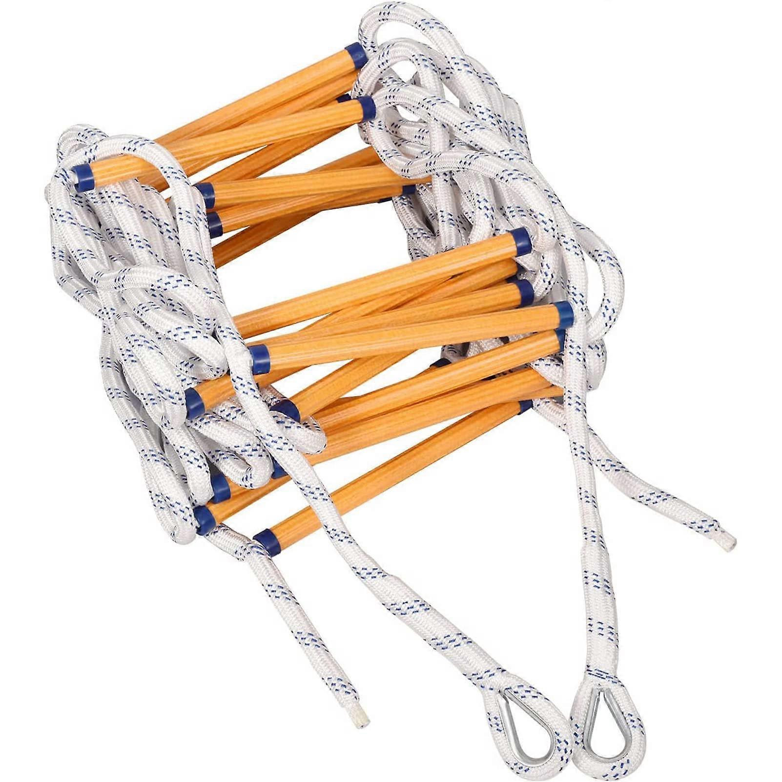 Emergency Fire Escape Ladder Safety Rope Ladder with Hoofast to Deploy for Climbing Aerial Work/3M