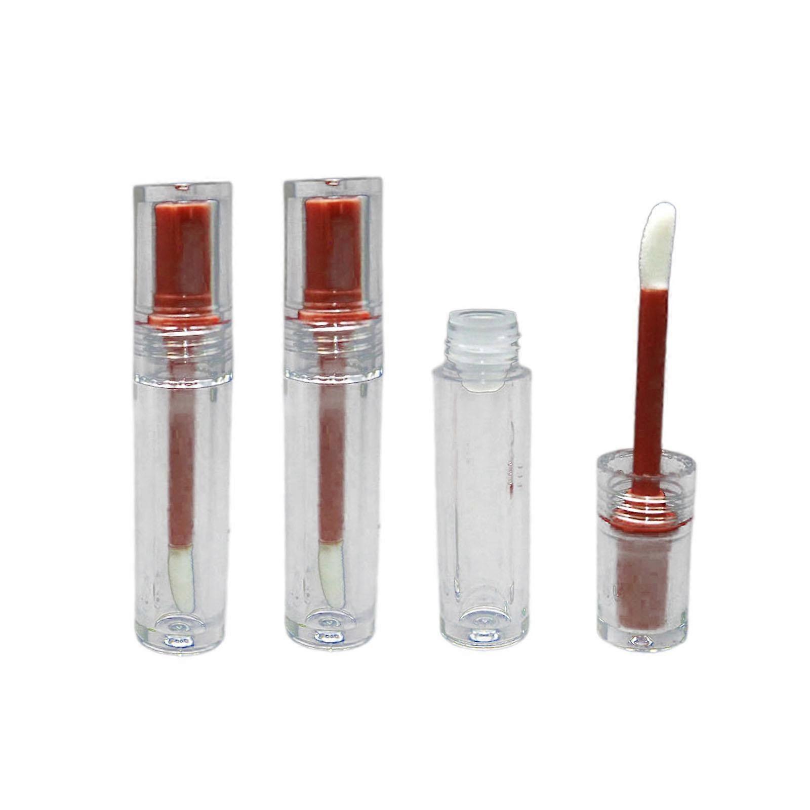 3Pcs Lip Gloss Tubes Lip Balm Bottles Small with Rubber Insert Portable 3ml