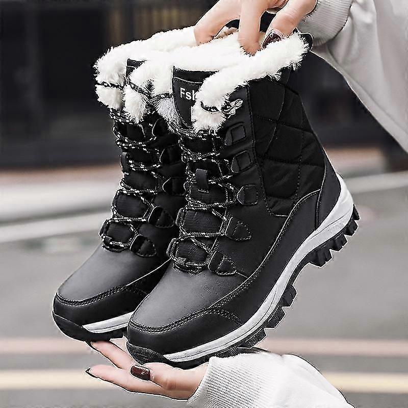 Snow Boots Non Slip Combat Boots Womens Women's Winter Thermal