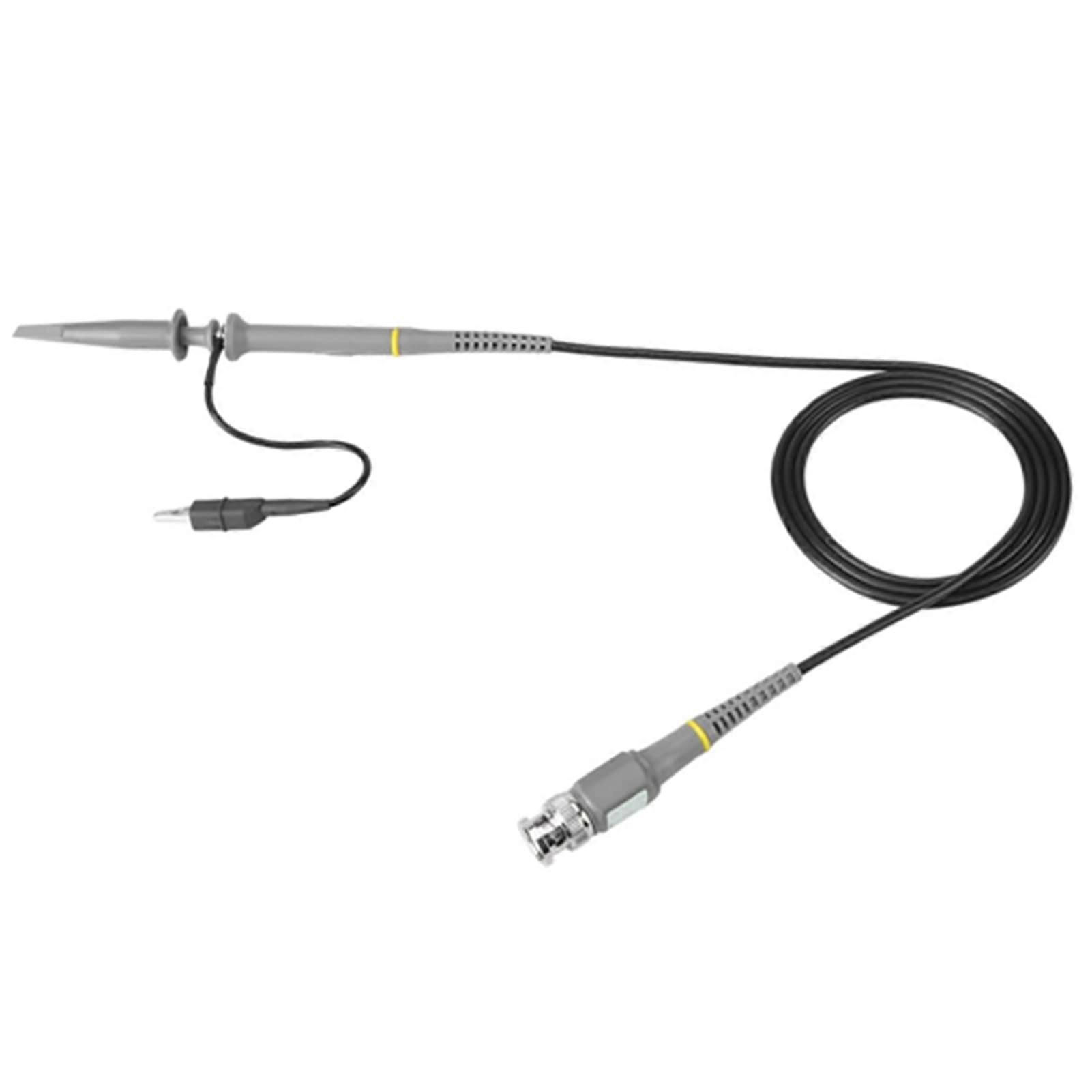 100 MHz Oscilloscope Probe Kit 1X/10X Switchable, Compact Size, Removable Hook Tip, Reliable Measuring Tool