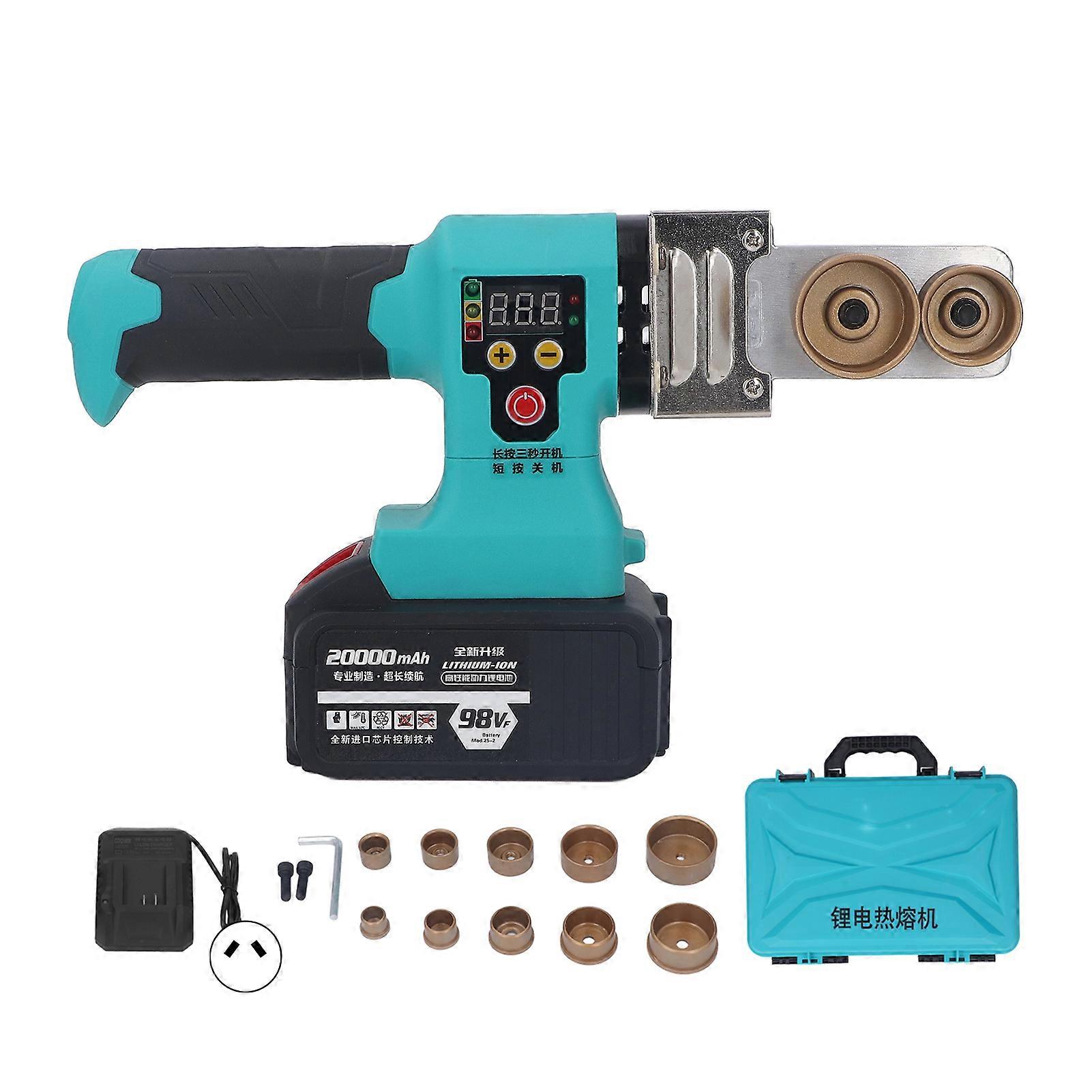 Water Pipe Melting Device Cordless 220℃‑320℃ Digital Display Hose Welding Tool 320W