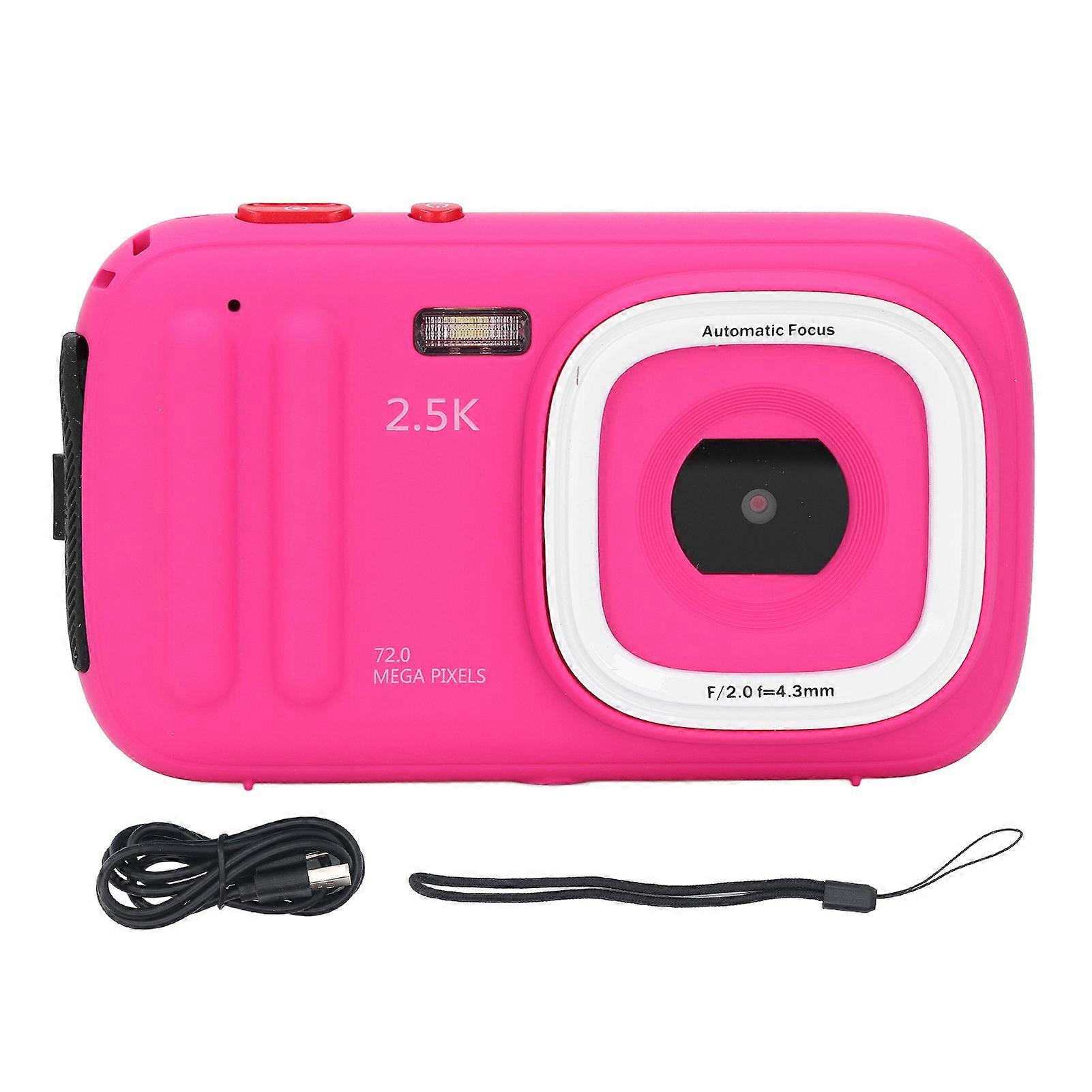 72MP Compact Vlogging & Selfie Digital Camera with Autofocus, 2.5K Video, 16x Zoom