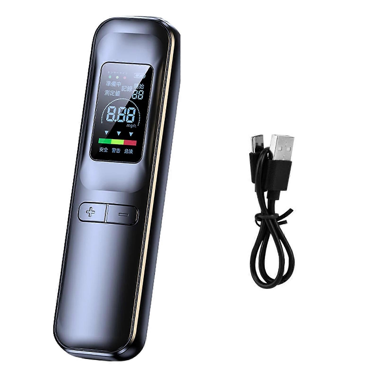 Breathalyzer with Digital LCD Display Voice Alarm Indicator Alcohols Tester Quick Response Alcohols Detector