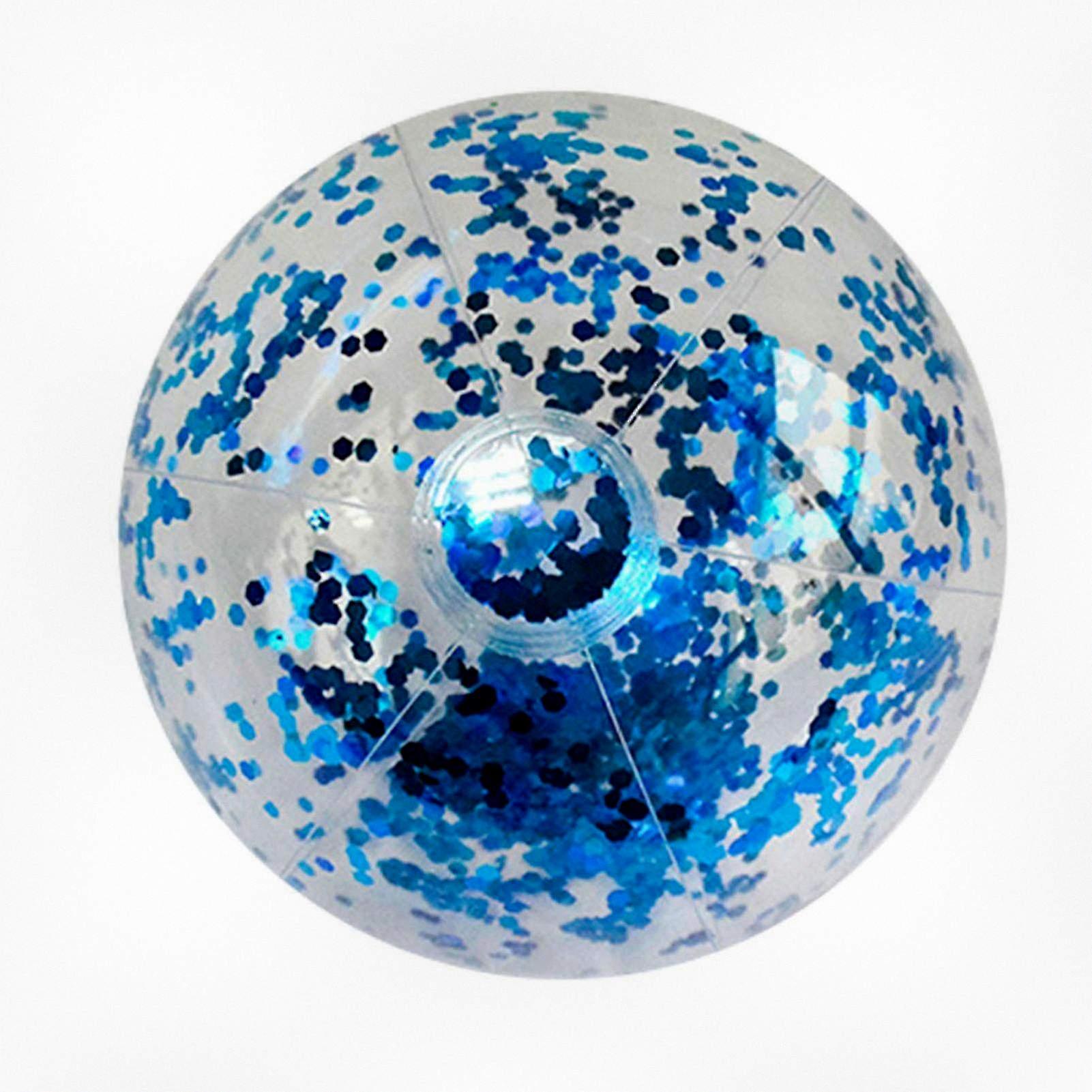24/16 Large Inflatable Glitter Pool Beach Ball for Summer Beach and Pool Parties - Suitable for Various Brands