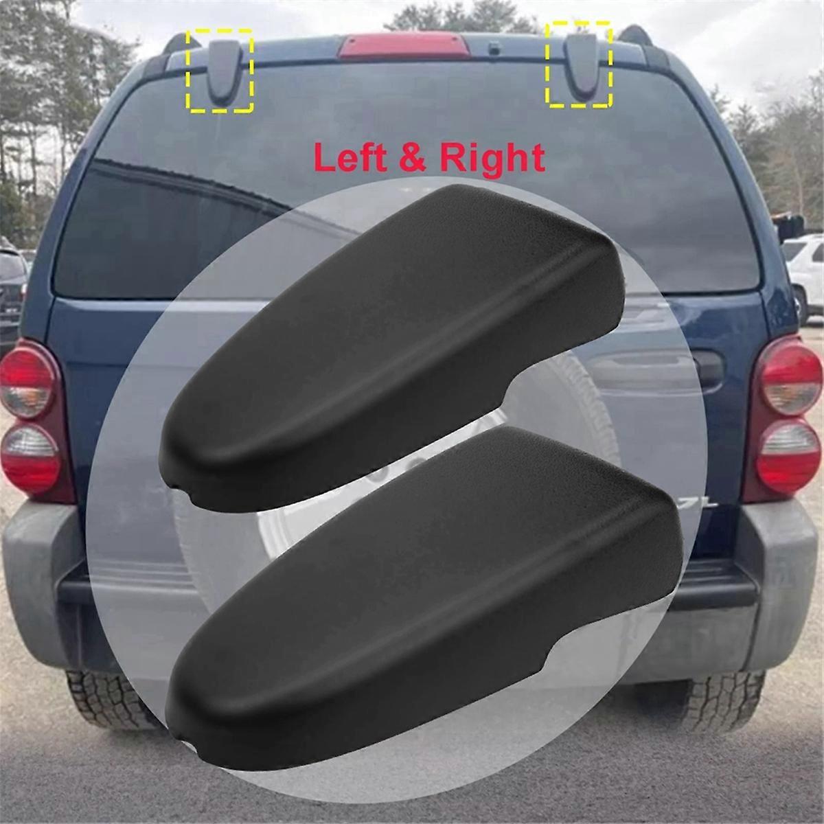 2pc Car Rear Gate Hatch Trunk Window Glass Hinge Cover for Jeep