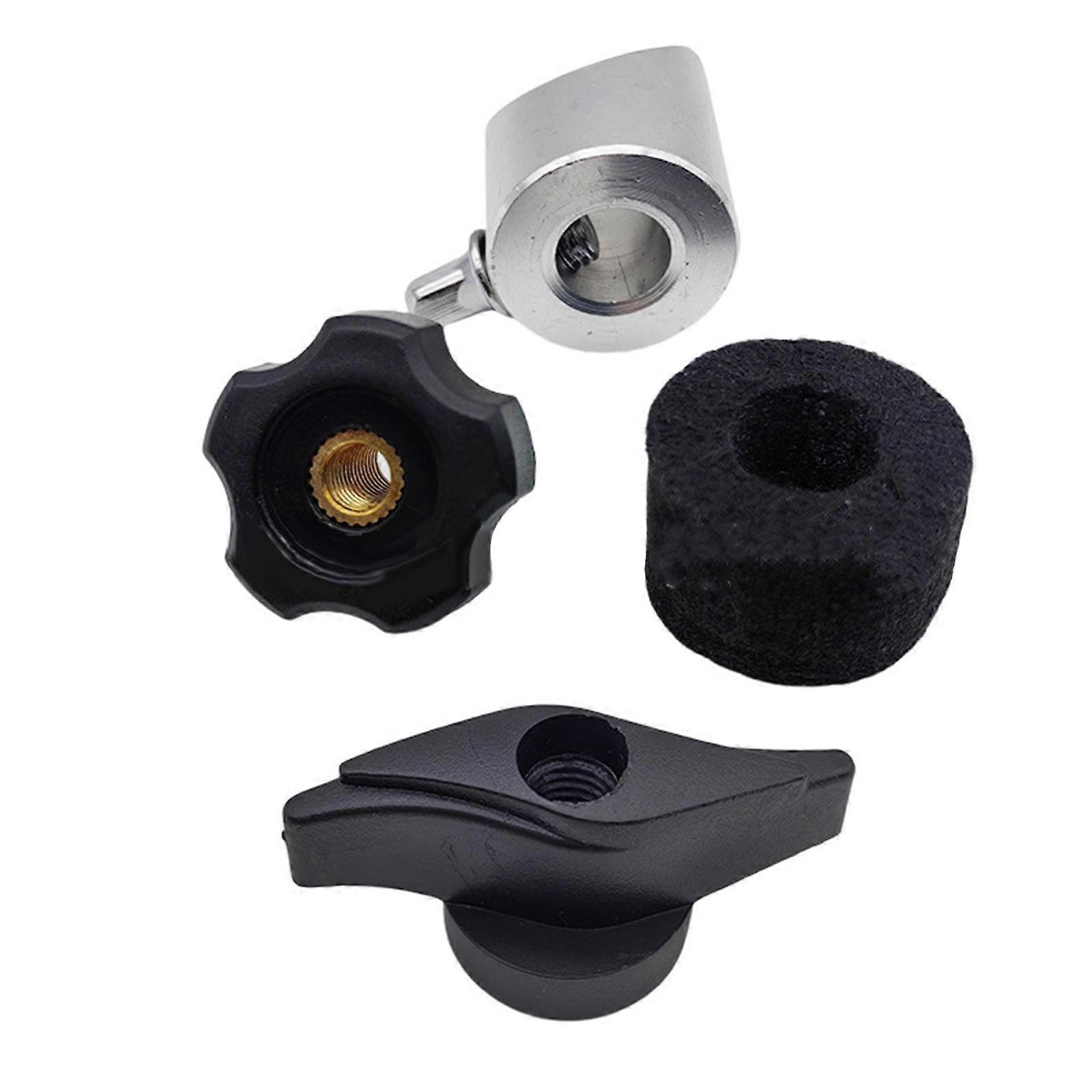 4x Drum and Cymbal Stand Fixing Set Adjustable Holder Adapter for CY Series