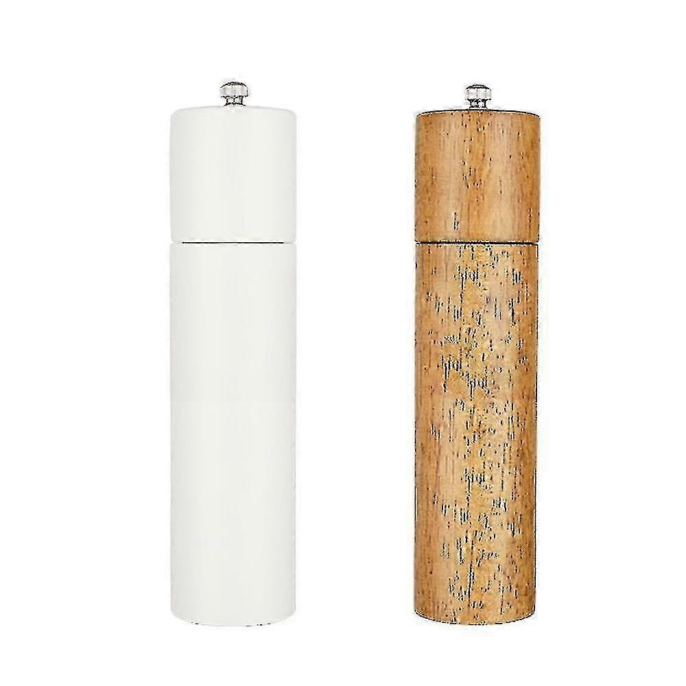 Adjustable Salt and Pepper Grinder Set - Refillable Kitchen Spice Mill