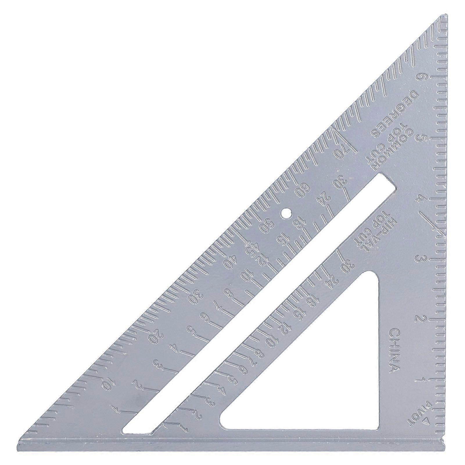 High quality 7-inch triangle ruler 90 degree thickened angle ruler aluminum