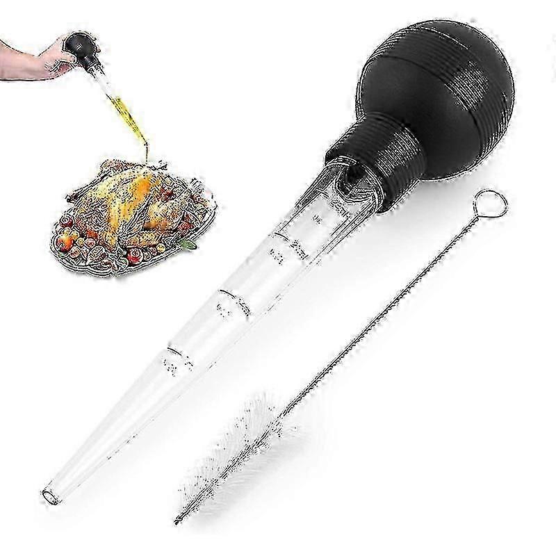 سيليكون تركيا باستر ، حقنة حاقن تركيا مع فرشاة تنظيف ، أداة مطبخ لتحميص عيد الشكر والشواء اللذيذ