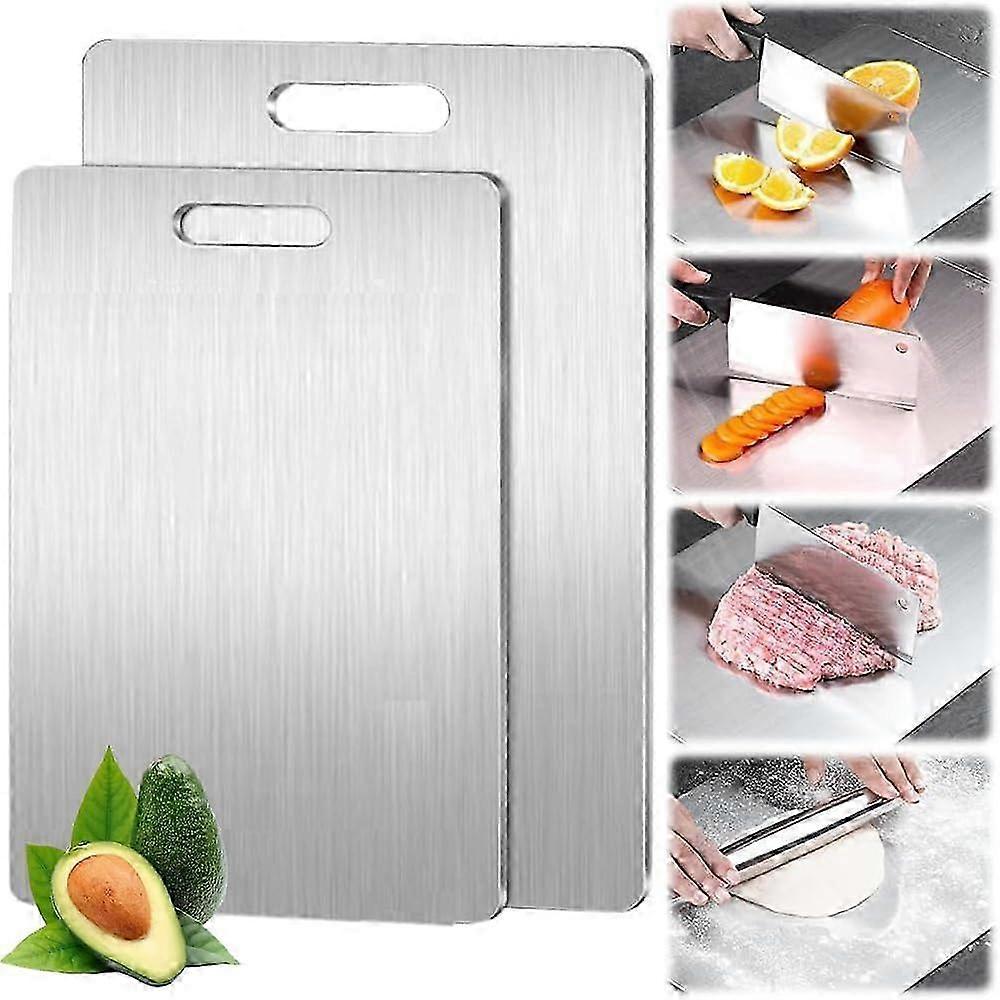 Titanium Double-Sided Chopping Board for Meat, Fruit & Vegetables (Large)