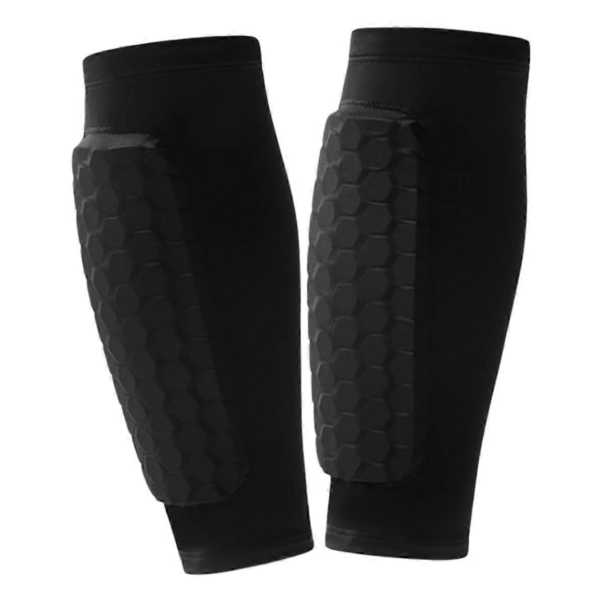 Shin Muhafızları Buzağı Sıkıştırma Tapınağı Shin Defender Shin Pad Erkekler Kadınlar için Katı Tayt Ref: 5309