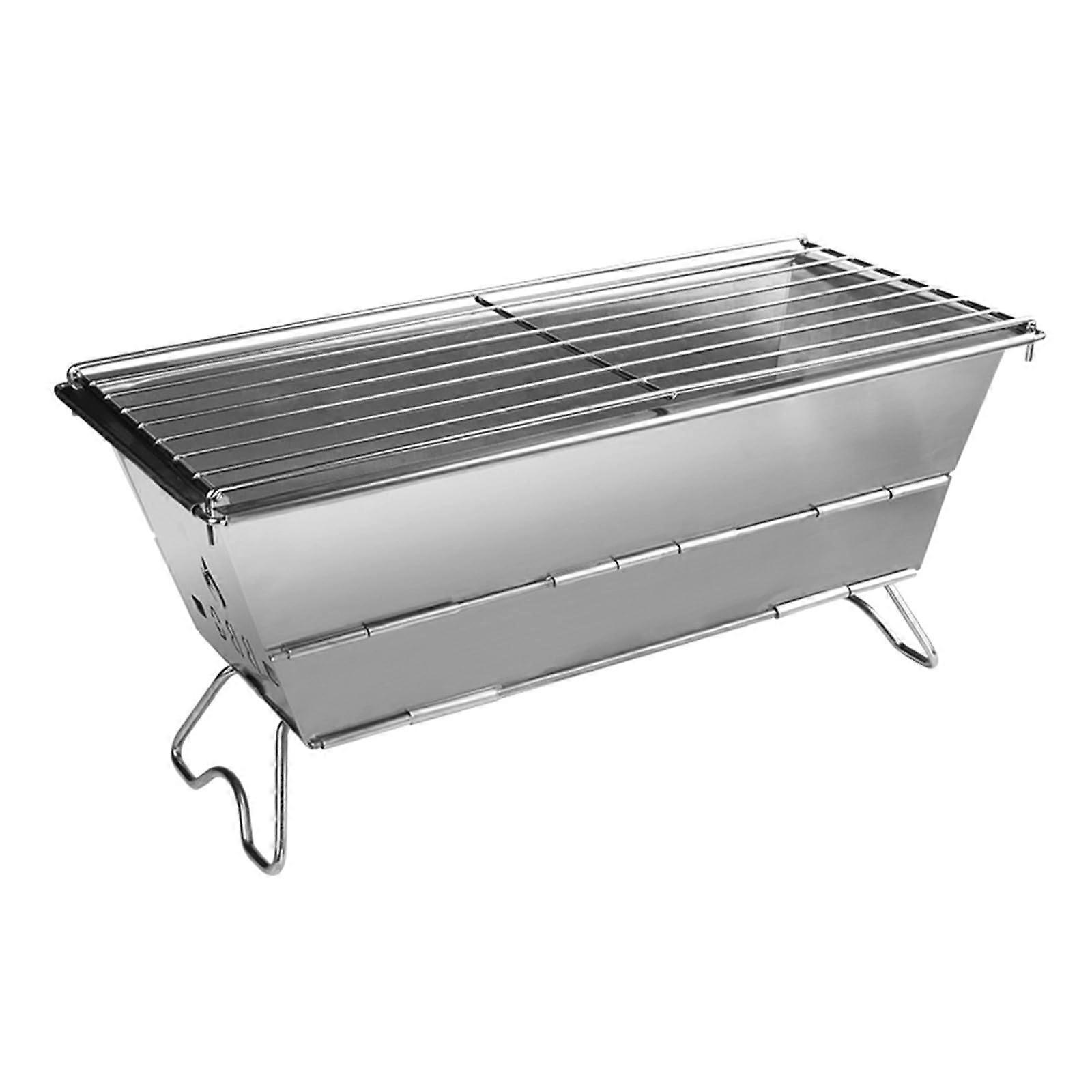 Multifunctional outdoor stove with foldable design, suitable for camping picnics and tailgate adventures