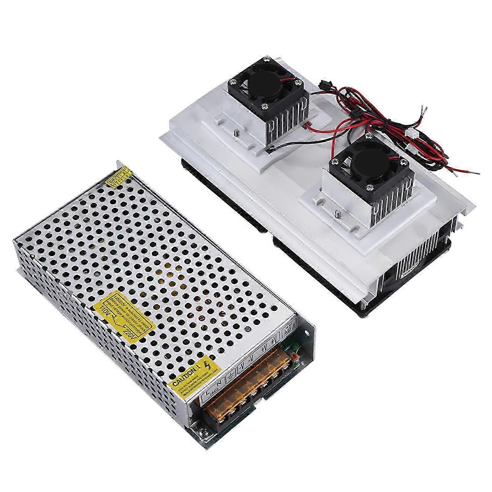 Dual Core Semiconductor Thermoelectric Peltier Refrigeration Cooling System Cooler US Plug 110V