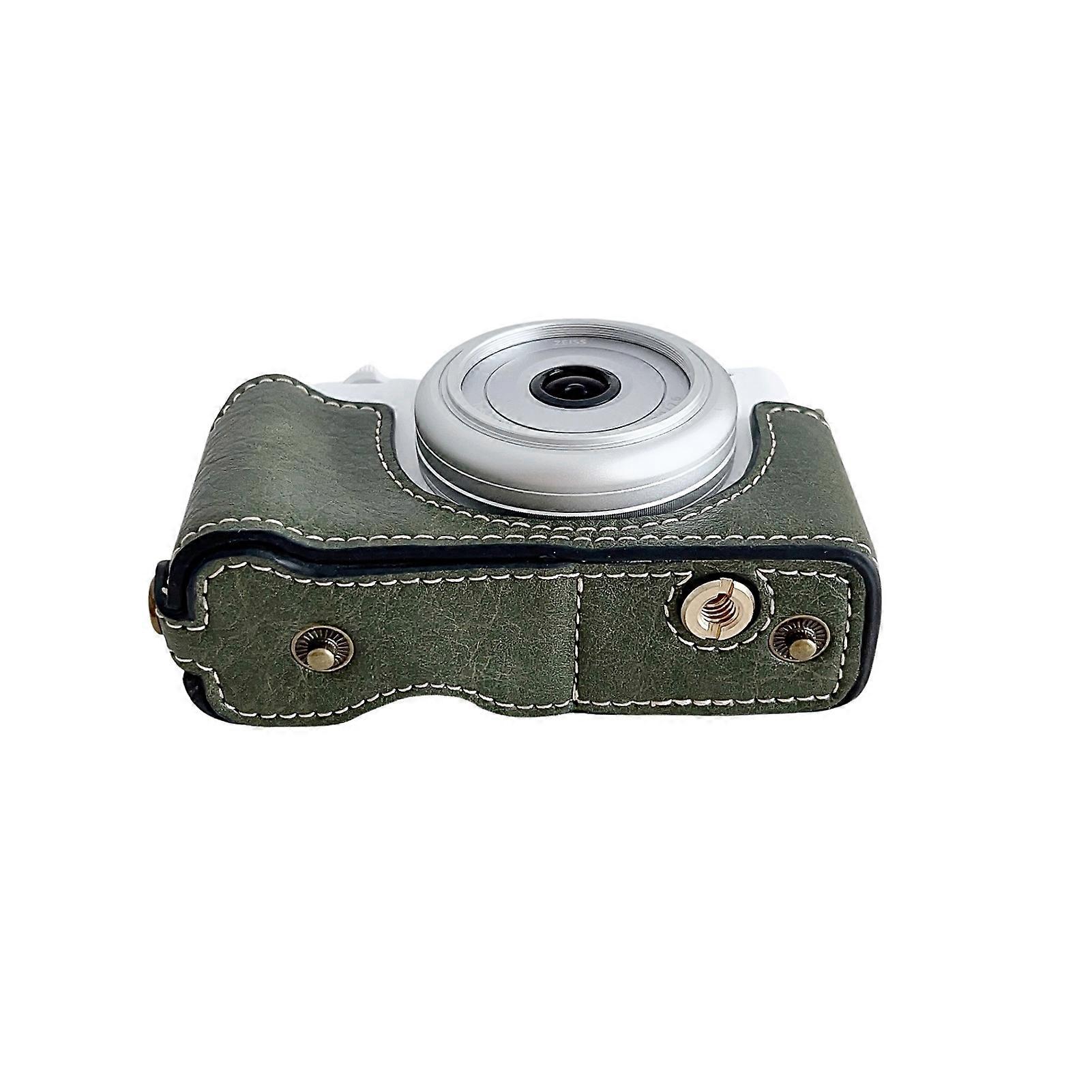 Digital Camera Protective Case PU Leather Camera Storage Bag with Removable Shoulder Strap Compatible with  ZV1-F/ ZV1M2