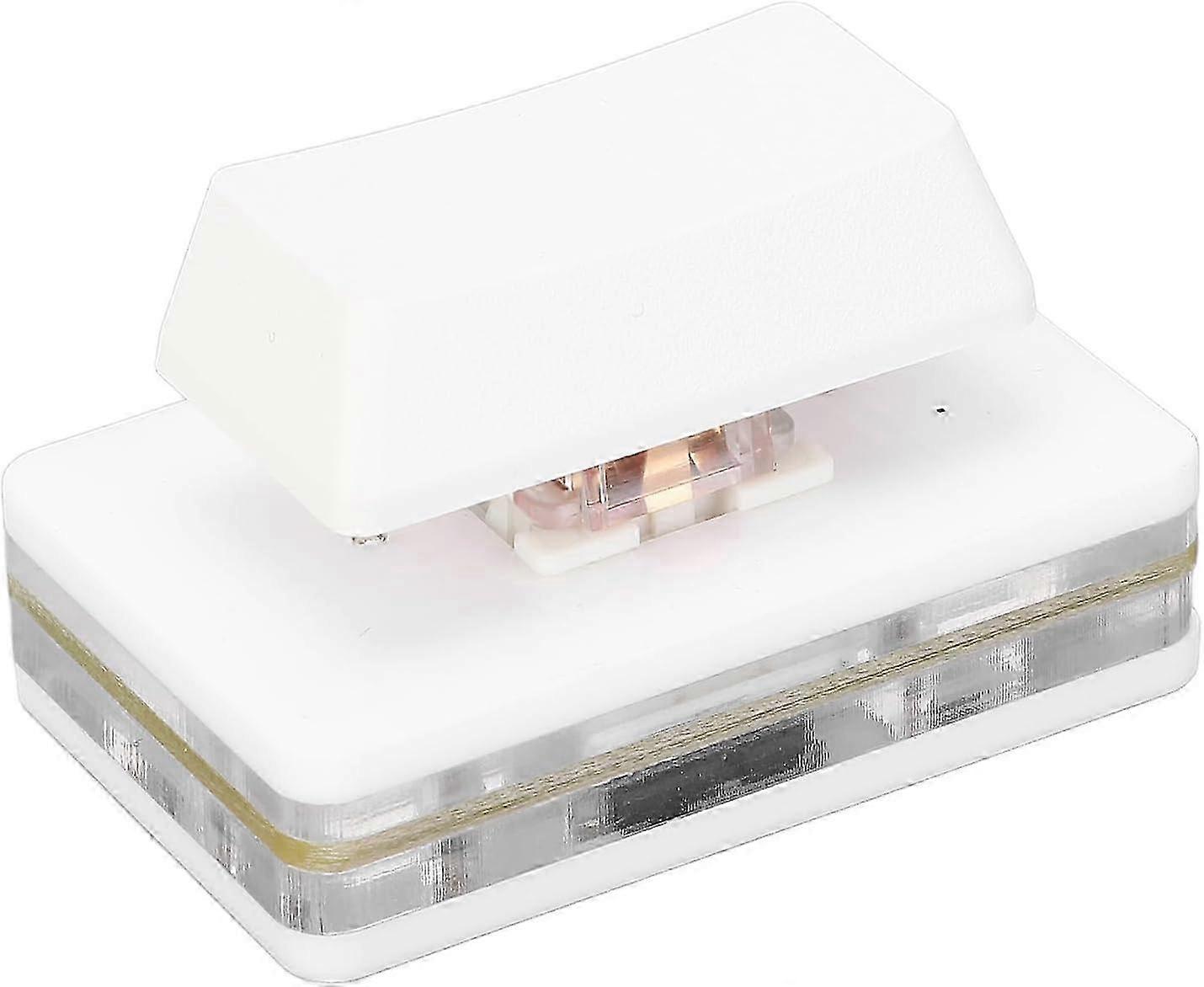 One-Handed Mechanical Gaming Keyboard, USB Programmable Macro Keyboard with Switch Puller for PC (White)