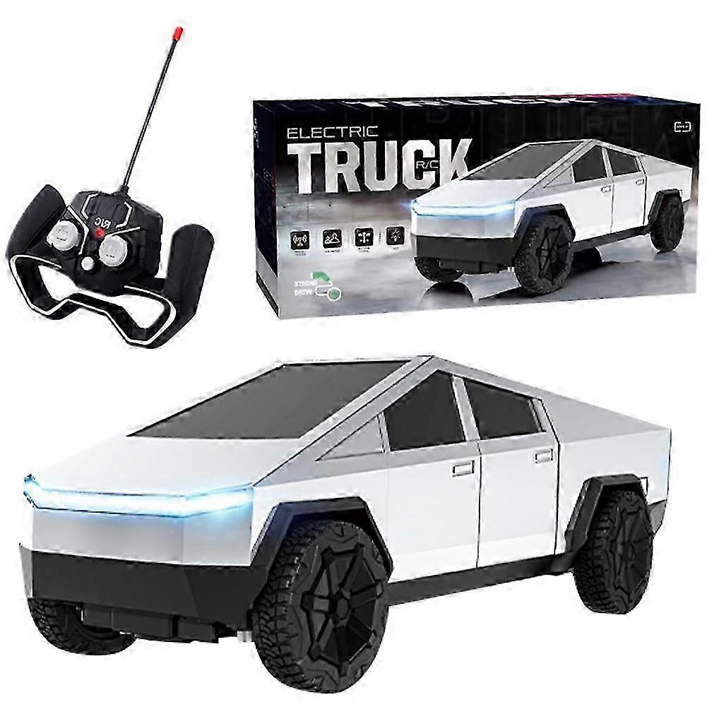 2025 年特斯拉 Cybertruck 遥控玩具卡车可充电电池遥控迷你车玩具圣诞玩具礼物送男孩女孩 6+