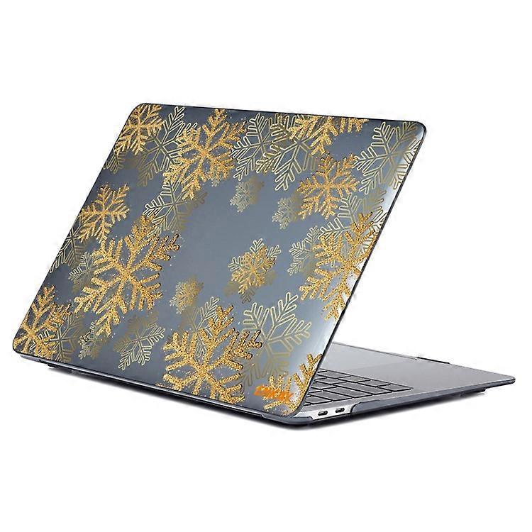 ENKAY HAT PRINCE Compatible For MacBook Air 13 inch (2018-2019) A1932/(2020) A2179 A2337 Flower Pattern Laptop Protective Case Tra