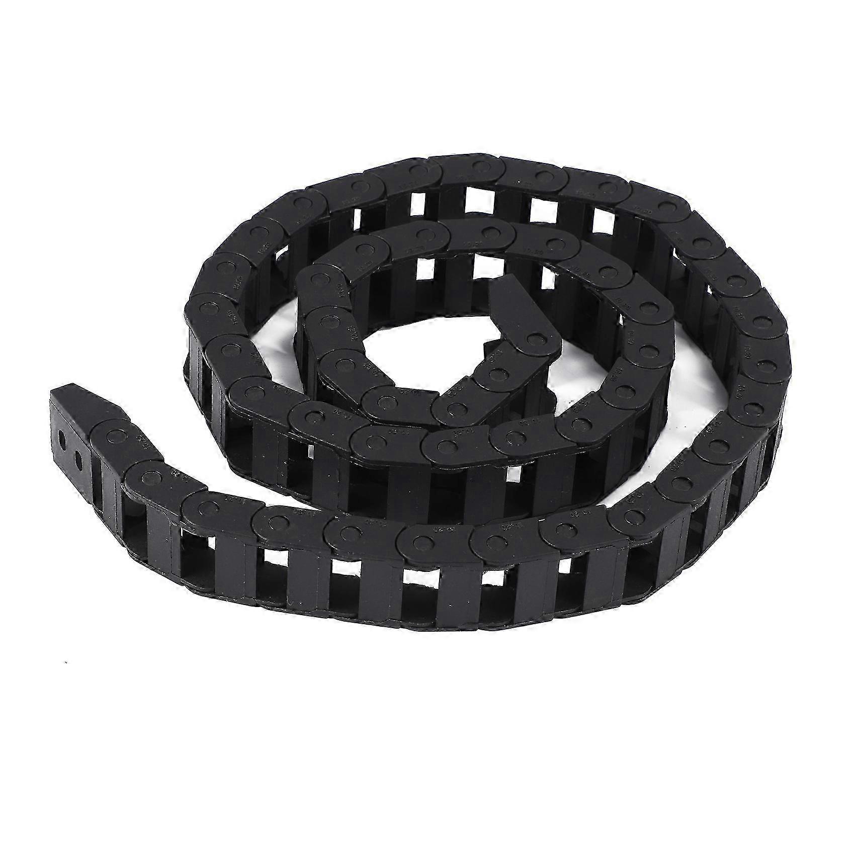 10 x 20mm 1M Open Both Ends Plastic Cable Drag Chain for Cable Management